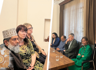 Միջկրոնական պատվիրակության այցը Արցախի թեմի գրասենյակ